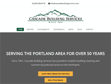 Tablet Screenshot of cascadebuildingservices.com